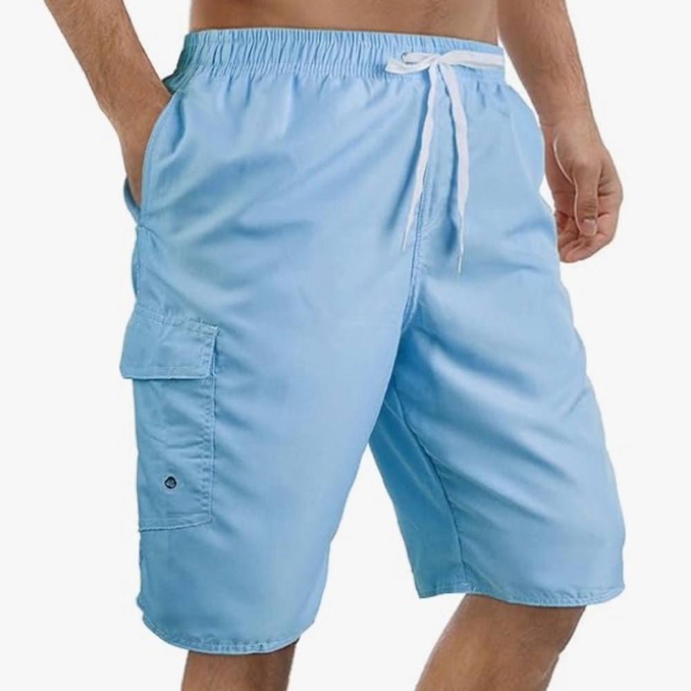 Mens  Quick Dry Swim Shorts with Mesh Lining